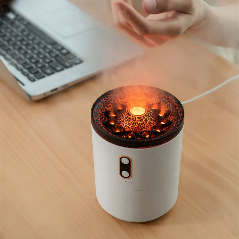 Volcanic Flame Aroma Essential Oil Diffuser USB Portable Jellyfish Air ...